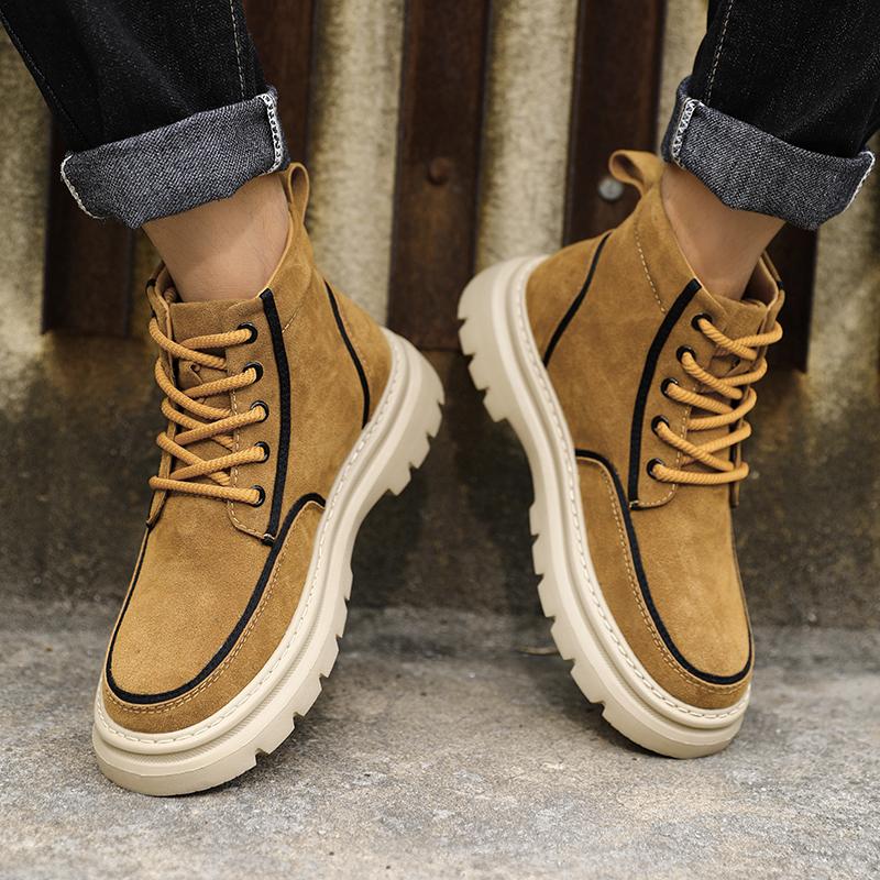 Men's Ankle Boots Short Boots Retro Tooling Boots Casual Shoes