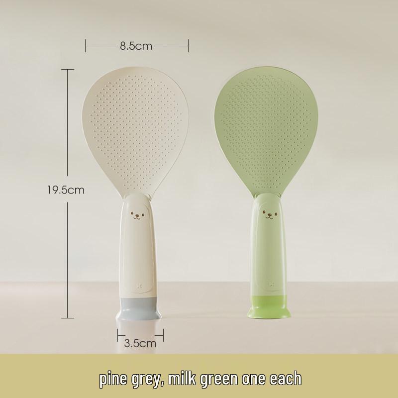 Heat-Resistant Non-Stick Stand-Up Rice Spoon for Kitchen Use