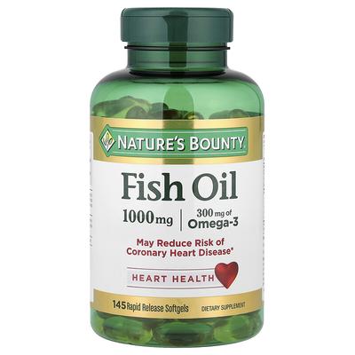 Fish Oil, 1,000 Mg, 145 Rapid Release Softgels