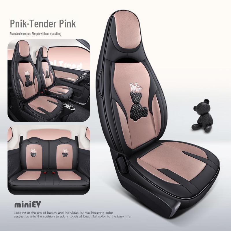 

Applicable Wuling Hongguang MINIEV Technology Bear Cartoon Car Seat Cushion for All Seasons Car Model Year Note