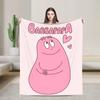 Kawaii Barbapapa Cartoon Throw Blanket for Couch Fuzzy Soft Plush Blanket 50x60 Inches Multiple Sizes Bedspreads for All Seasons
