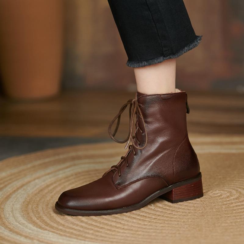 Estilo retro Zapatos de tacón pequeño de cuero suave Negro puntiagudo Boca  poco profunda Tacones altos comprar a buen precio — entrega gratuita,  reseñas reales con fotos — Joom