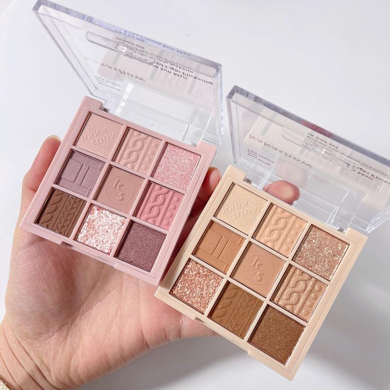 Cosmetică domestică noua paletă de fard de pleoape tricotat, mat, în nouă culori