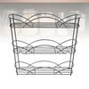 Seasonings Rack 3 Tier Metal Seasonings Organizer with Anti Slip Rubber Foot Pads for Kitchen Countertop