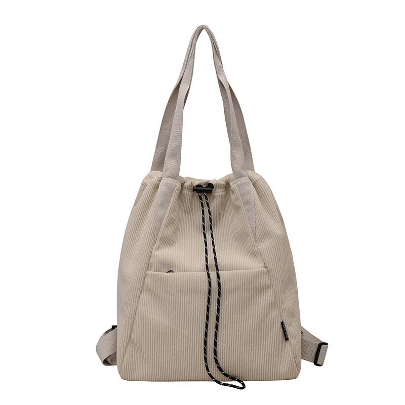 Casual Big Bag Women's 2025 New Fashion Corduroy Shoulder Bag Large Capacity Tote Class Commuter Oblique Span Bag