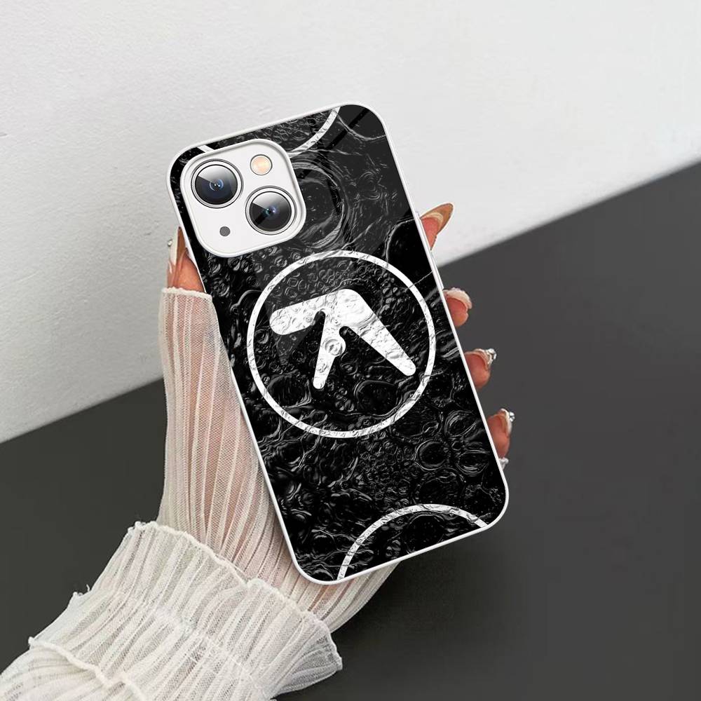 DJ A-Aphex T-Twin Tempered Glass For Iphone 14 13 12 11 Pro Mini XS MAX 14Plus X XS XR Cover