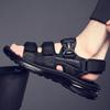 Fashion 2025 New Design Men Rome Sandals Leather Fashion Sandals Black Men Summer Shoes Comfortable Cushion Soft Gladiator Sandals