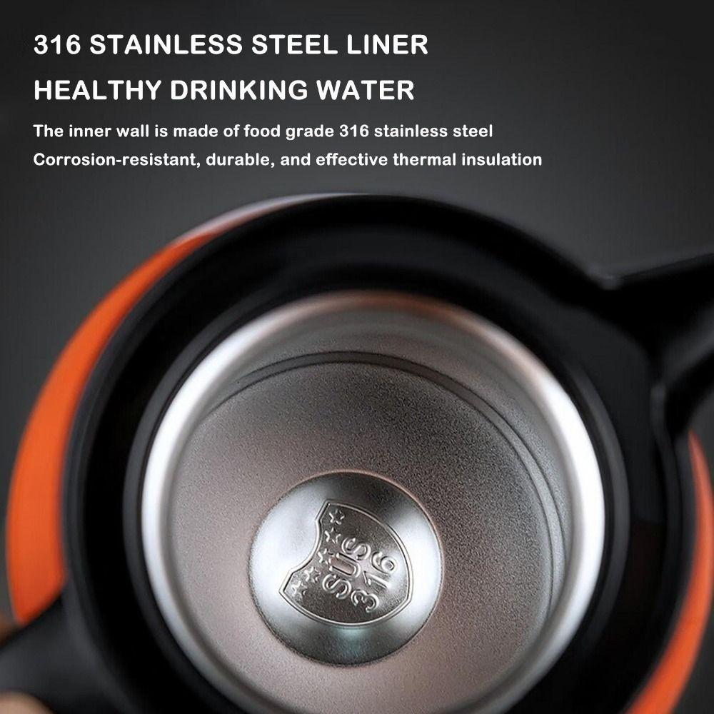 1000 ml Kaffeekanne Edelstahl Teekanne Tragbare Schmor-Teekanne für den Heimgebrauch