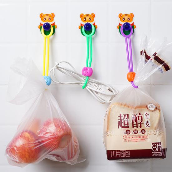2 Pcs Sealing Straps Hanging Hole Airtight High Elasticity Good Seal Hold Tightly Preserve Food Leakproof Crisp Bag Mouth Sealing Ties Household Stuff