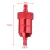 8MM Aluminum Alloy Inlne FUEL Filter Motorcycle ATVs Motorbike Moped