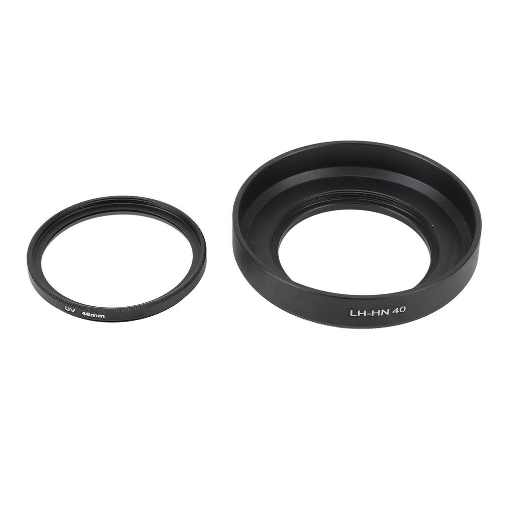 46mm Lens Hood Set LH HN40 Lens Hood Shade with HD UV Filter and Lens Cap for Z DX 16 to 50mm F 3.5 to 6.3 VR Lens