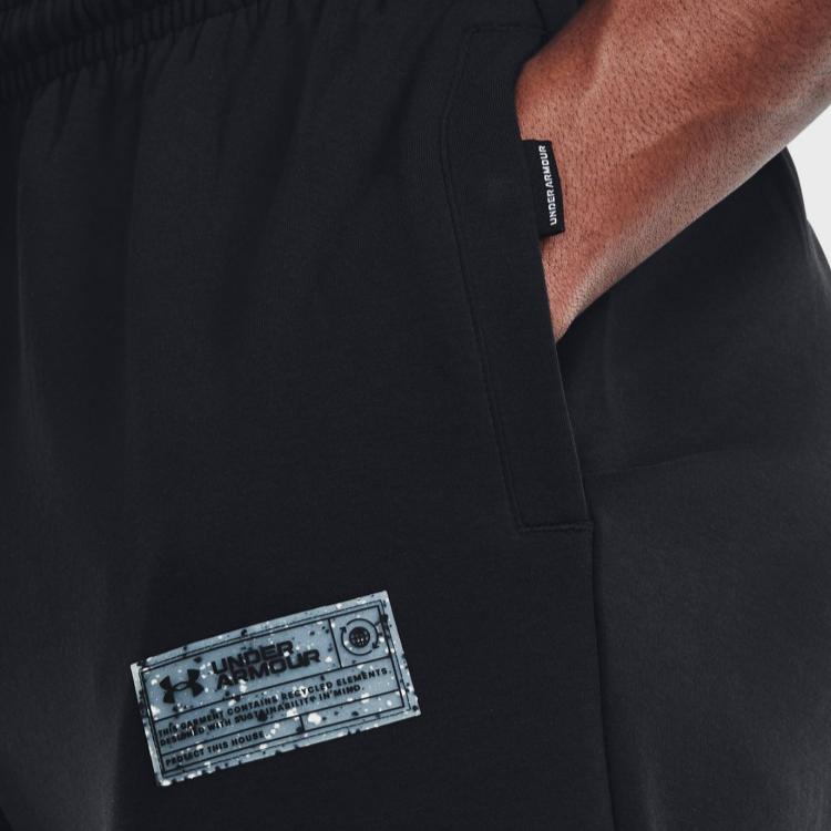 Under Armour Solid Color Jogger Training Knit Pants Men bottoms Black 1377175-001