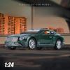 1:24 Continental Gt Model Toy Cars Alloy Diecast Shock Absorption Front Wheel Steering Sound Light Office Ornament Vehicle