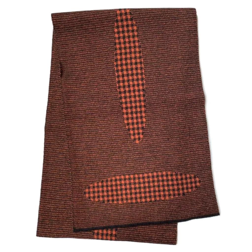 High Quality Classic Design Men's Scarf Autumn Winter Imitation Cashmere Dady's Muffler Business Jacquard Thermal Scaves Male