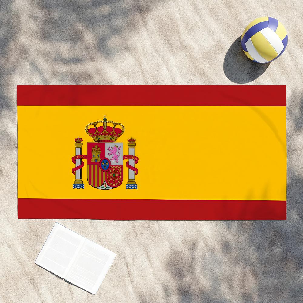 Bandiera di Espana Spagnola Spagna Asciugamano Morbido Leggero Anti-Sabbia Grande Asciugamano da Spiaggia Asciugatura Rapida Bagno Sport Famiglia