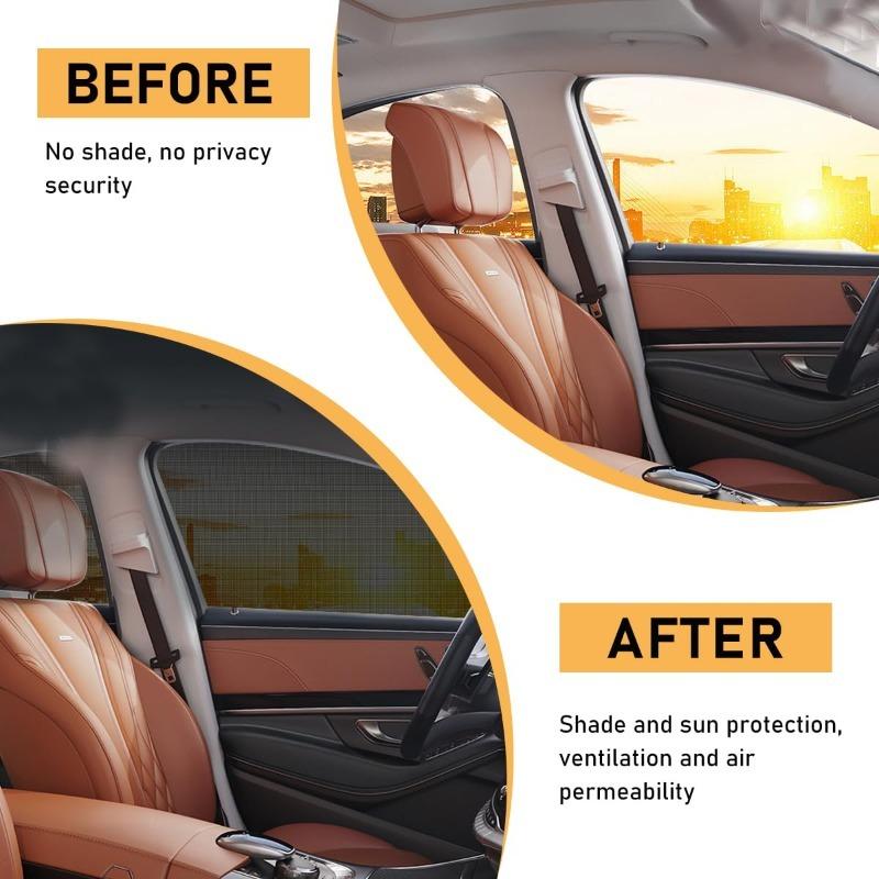 Car Window Screen Door Cover UV Protection Sunshade Visor Shield Car Front & Rear Sun Window Shades Car Camping Accessories