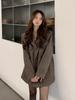 Elegant Reversible Cashmere Coat Women's Autumn Winter Short 2024 New Loose Jackets Korean Chic Woolen Blazer Clothes Streetwear