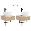 5 Piece Bathroom Cabinet Set Sonoma Oak 40 x 10.5 x 60.5 cm