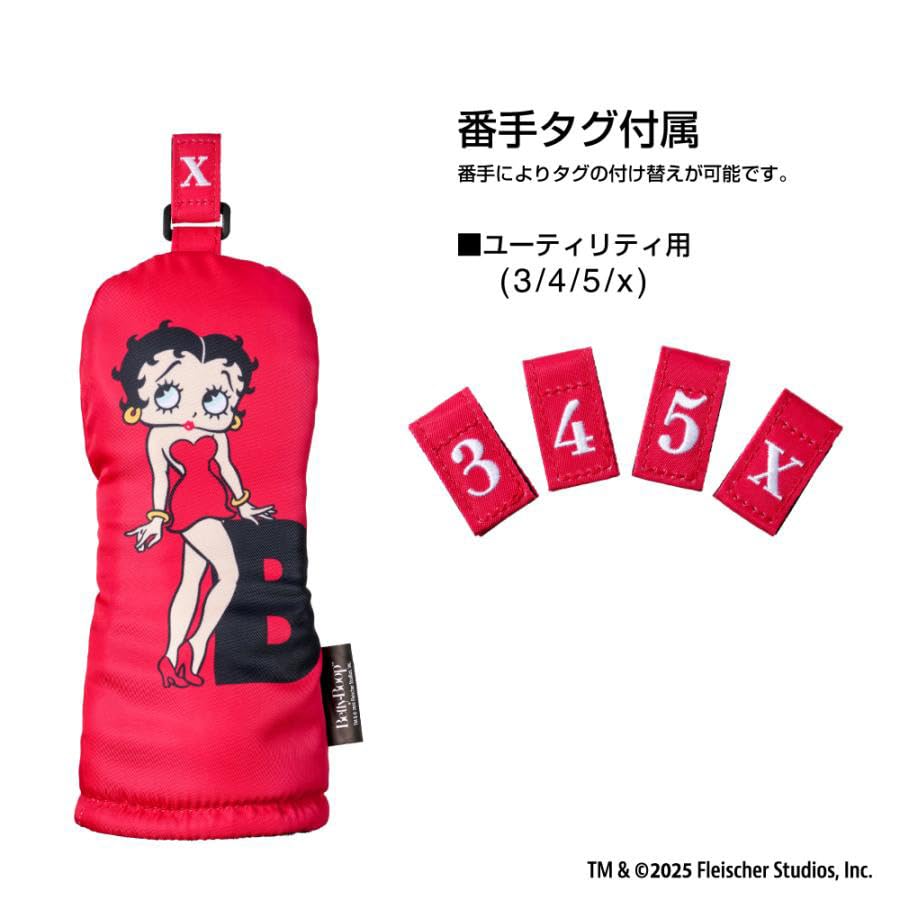 HOKUSHIN TRADING Betty Boop Headcover for Utility Clubs OHC083 (UT)
