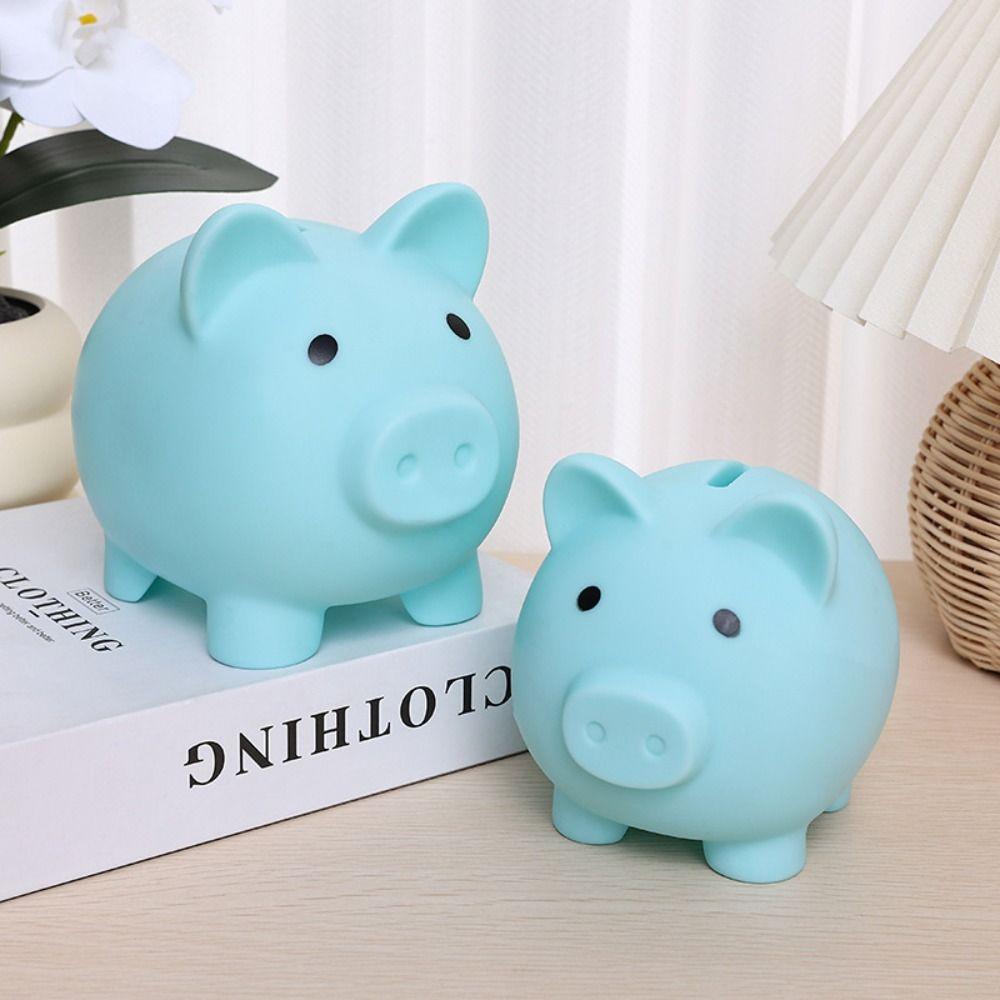 Cartoon Pig Piggy Money Saving Box Enough-capacity Piggy Desktop Ornaments  Manage Funds