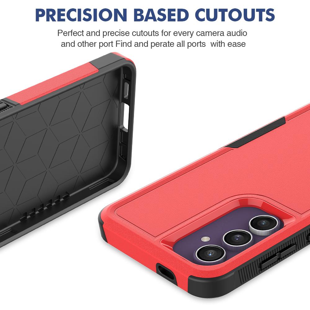 For Samsung Galaxy S24 FE Case 2-in-1 PC+TPU Shockproof Phone Cover