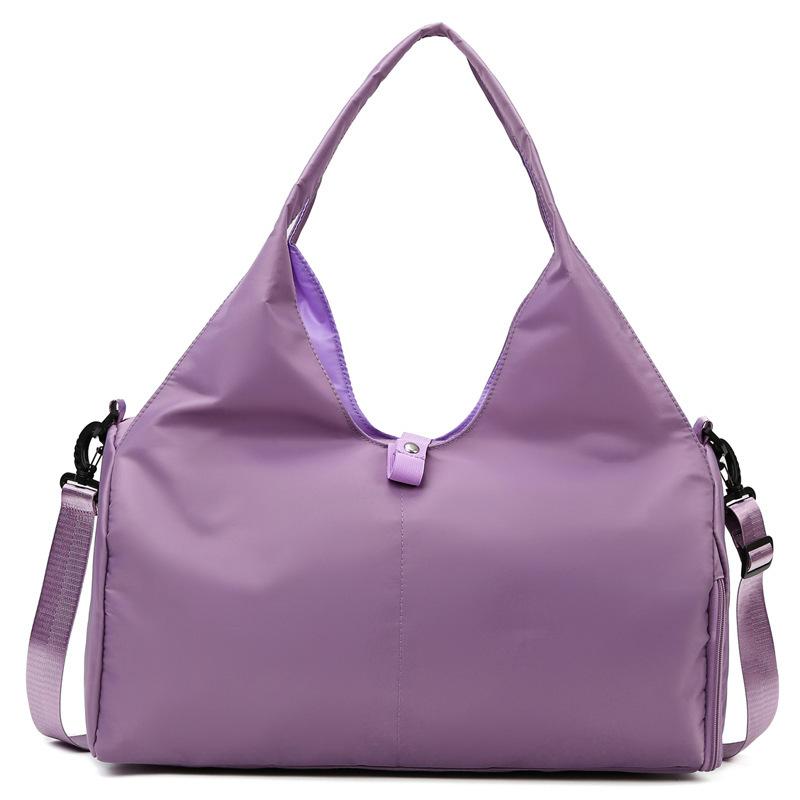 

1pcs Women s Yoga Gym Bag Large Capacity Wear-Resistant Handheld Travel Duffle Bag Sports Fitness Storage Tote фіолетовий