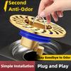 All-copper Floor Drain Core Floor Shower Drain Stopper Insectproof Anti-odor Deodorization Toilet Kitchen Bathroom Toilet Sewer
