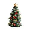 Mini Christmas Tree Ornament: Resin Holiday Scene Decor