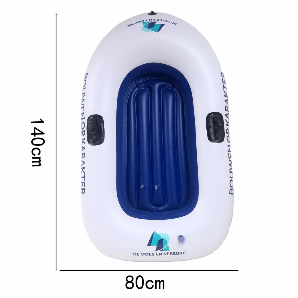 Erhältlich: Kleines aufblasbares PVC-Freizeitboot - Ein-/Zweipersonen-Kajak/Floß zum Angeln und Bootfahren.