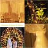 LED Vorhanglichter Warm Lichterkette Festivalbeleuchtung Regenbogen Fensterlampe Zuhause Schlafzimmer Hochzeit Weihnachtsdekoration
