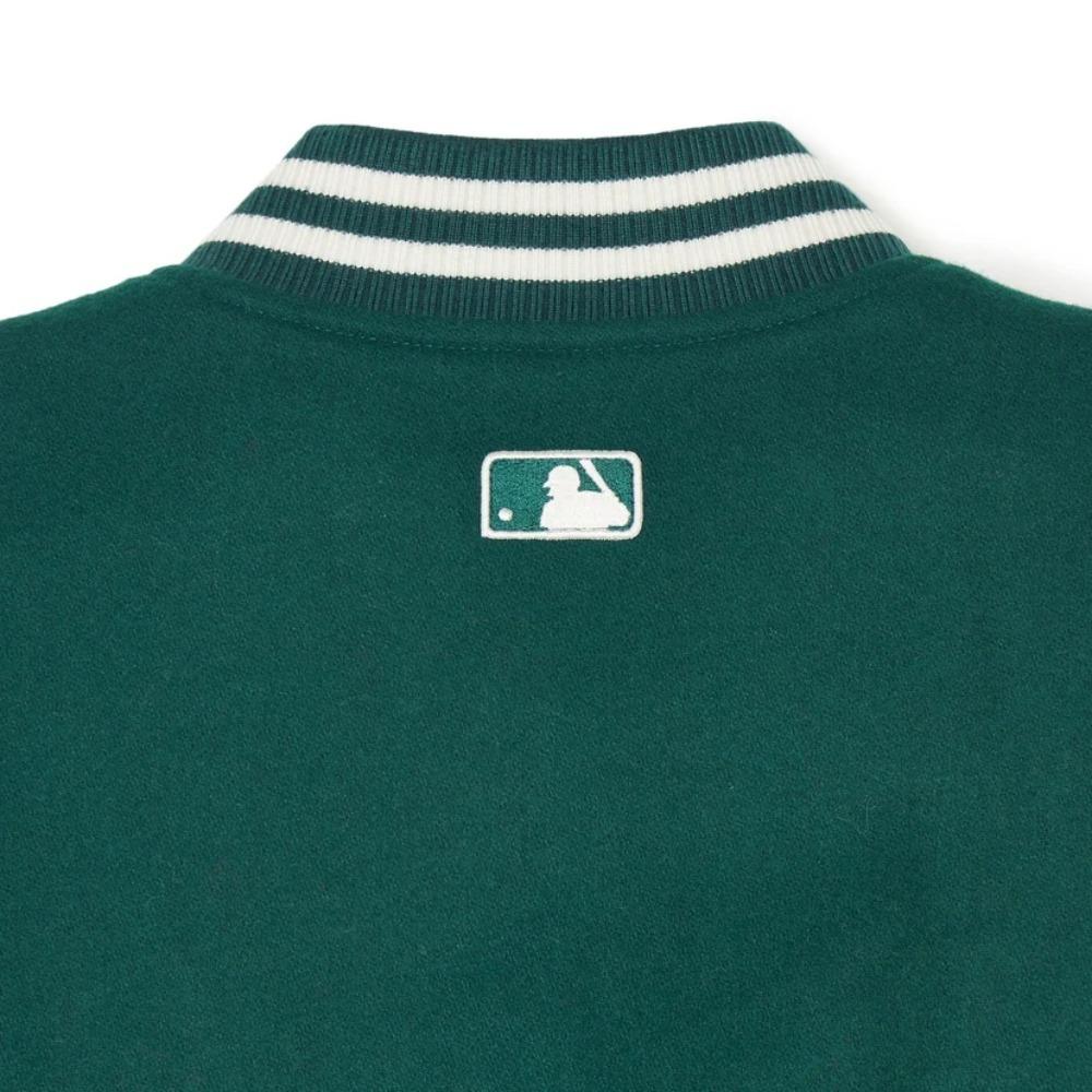 New MLB SS24 Baseball Jacket Unisex Green 3AJPV0141-07GND