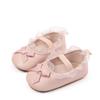 Citgeett Autumn Infant Baby Girls Princess Shoes Soft PU Leather Bow Non-slip Bottom First Walker Shoes Toddler Shoes