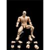 Fremego 1/12 Scale Action Figure Male Body Model White Skin Muscular Flexible Miniature Doll Collection