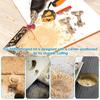 35mm Concealed Hinge Jig Kit, Woodworking Tool Drill Bits Door Boring Hole Router Jig With Detachable Depth Limiting Baffle