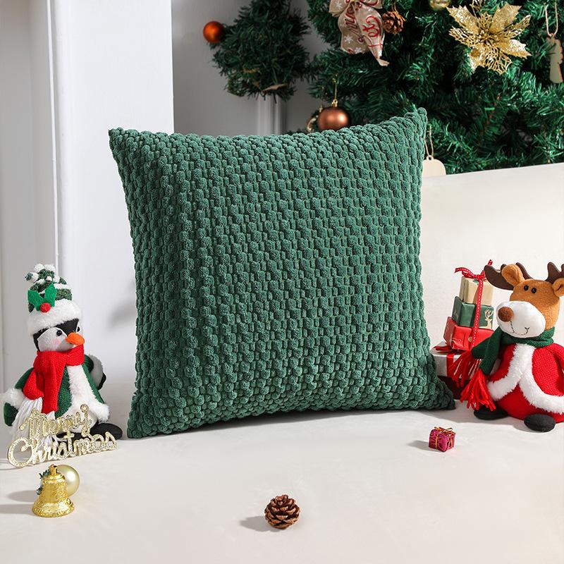 New Modern and Simple Corduroy Three-dimensional Bubble Pillow Pillow Case Fashionable Solid Color Cushion Pillow Case
