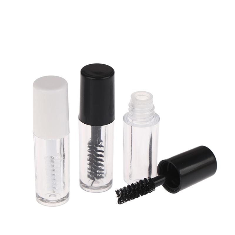 1.2Ml 3Szt. Puste Tubki na Maskarę z Aplikatorem do Rzęs Pojemnik na Krem do Rzęs/Roztwór Wspomagający Wzrost Rzęs Butelka Wielokrotnego Użytku Opakowanie Próbne DIY