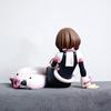 Anime MHA Hero Academia figure Ochaco Sitting pose Action Figure Uraraka Ochako pvc Collect Model Gift Doll 10cm