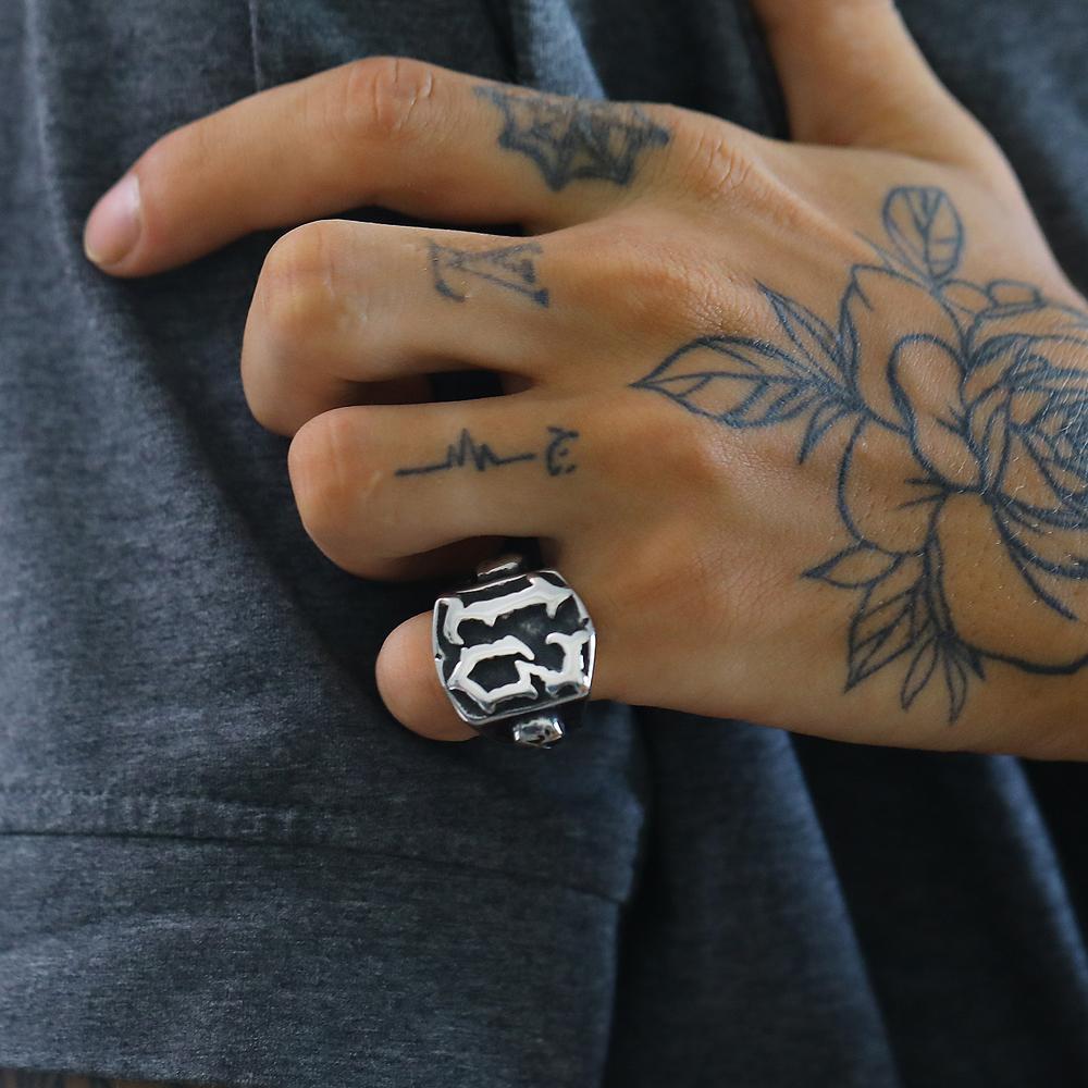 Vintage Skull Head Number 13 Men's Rings Retro Personalized Stainless Steel Jewelry For Women