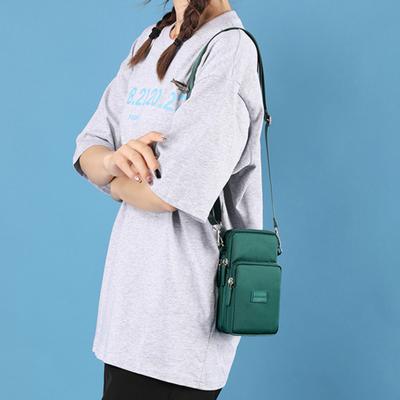 Handytasche Verstellbarer Riemen Mehrere Fächer Reißverschluss Umhängetasche fürs Handy