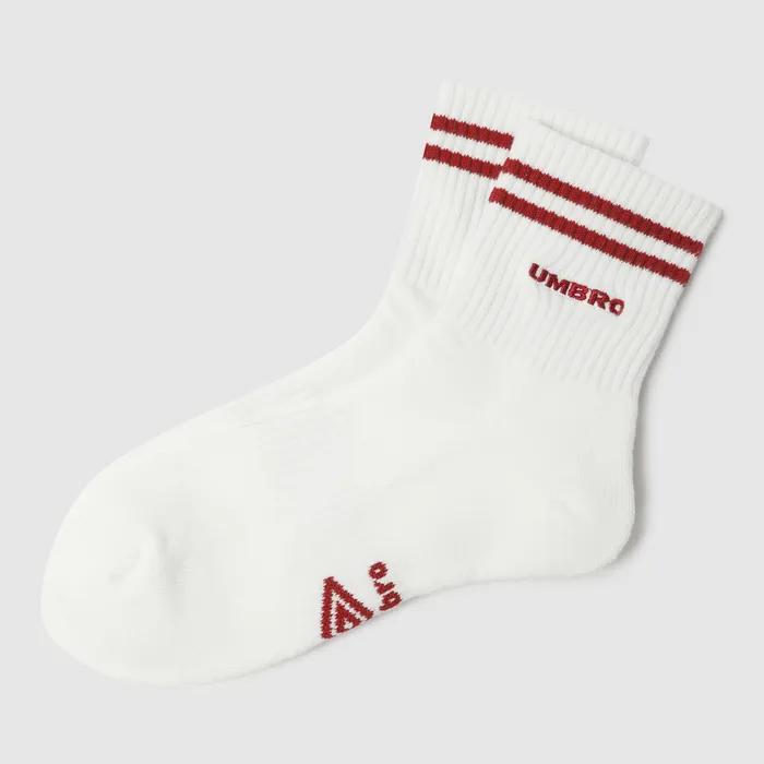 Striped Cushioned Mid Socks Ivory UR123CSC32
