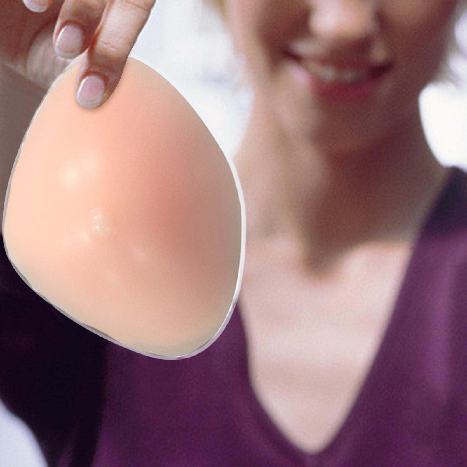 

Силиконовая форма груди, поддельный вогнутый бюстгальтер для косплея трансгендеров 200g 14x12x4.5cm бледно-розовый