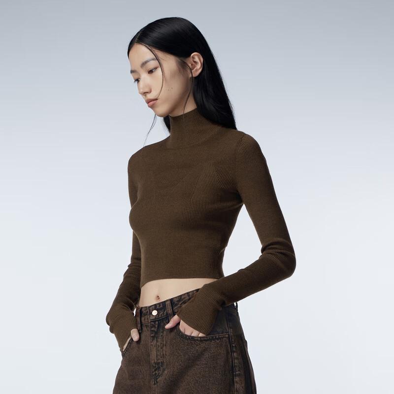 JNBY Slim-fit Wool Cashmere Knit Sweater