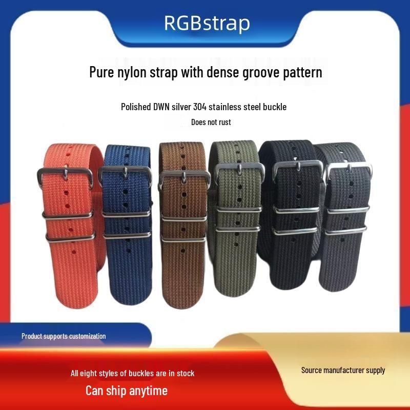 Waterproof Dense Nylon NATO Watch Strap - Military Style