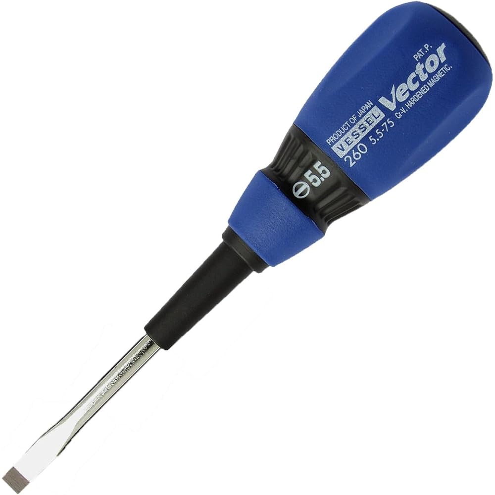 VESSEL (VESSEL) vector normal screwdriver large diameter grip -5.5 x 75 B-260