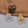 Simple Designs Paper Airplane Brooch Elegant Metal Pin for Fashion Enthusiasts and Professionals Formal Occasion