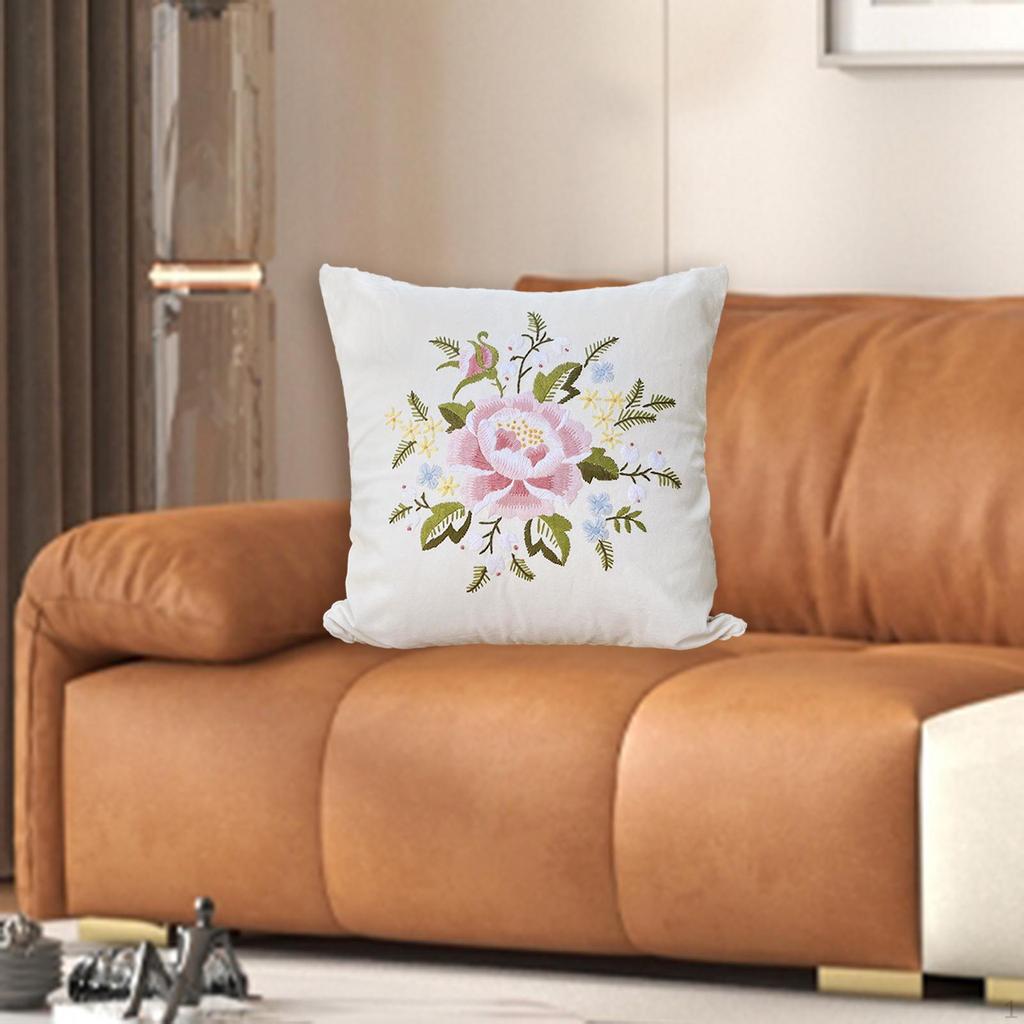 Cross Stitch Pillow Kits for Bedroom Decor DIY Sewing Supplies Unfinished Gift Option Adults