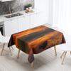 Sunset Evening Glow Scenery Table Cloth Wedding Party Restaurant Banquet Decor Stain Resistant Waterproof  Home