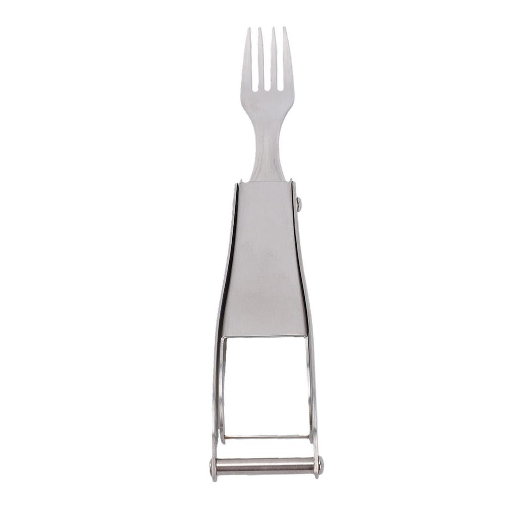 2 In 1 Stainless Steel Fruit Cutter Watermelon Cutter with Retractable Fork for Camping Picnic