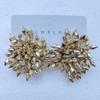 1Pair Ear Jewelry Flower Tassel Earrings Exaggerated Beads Earrings Fashion Explosion Earrings