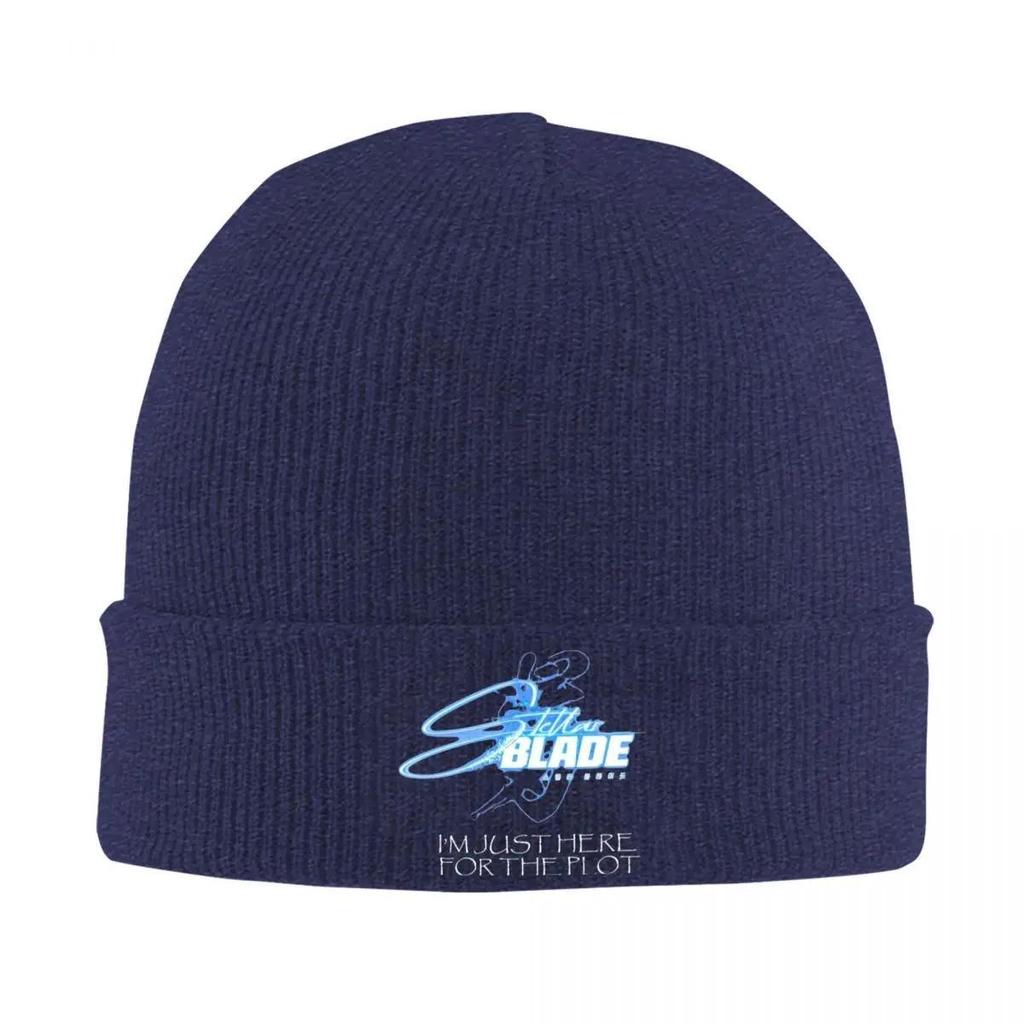 Just Here For The Plot Stellar Beanie Hats Knit Hat Outdoor Sport Warm Soft Female Male Caps Printed Street Bonnet Hats Gift